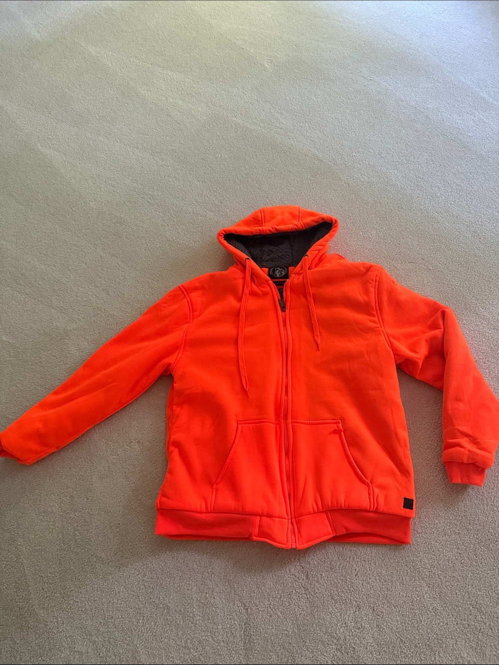 Dockers men high-Visibility Orange Full-Zip Hoodie